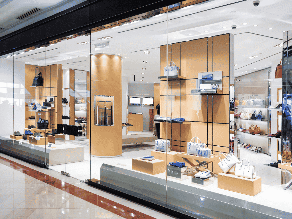Professional shop fitter completing a modern retail fitout for a commercial store